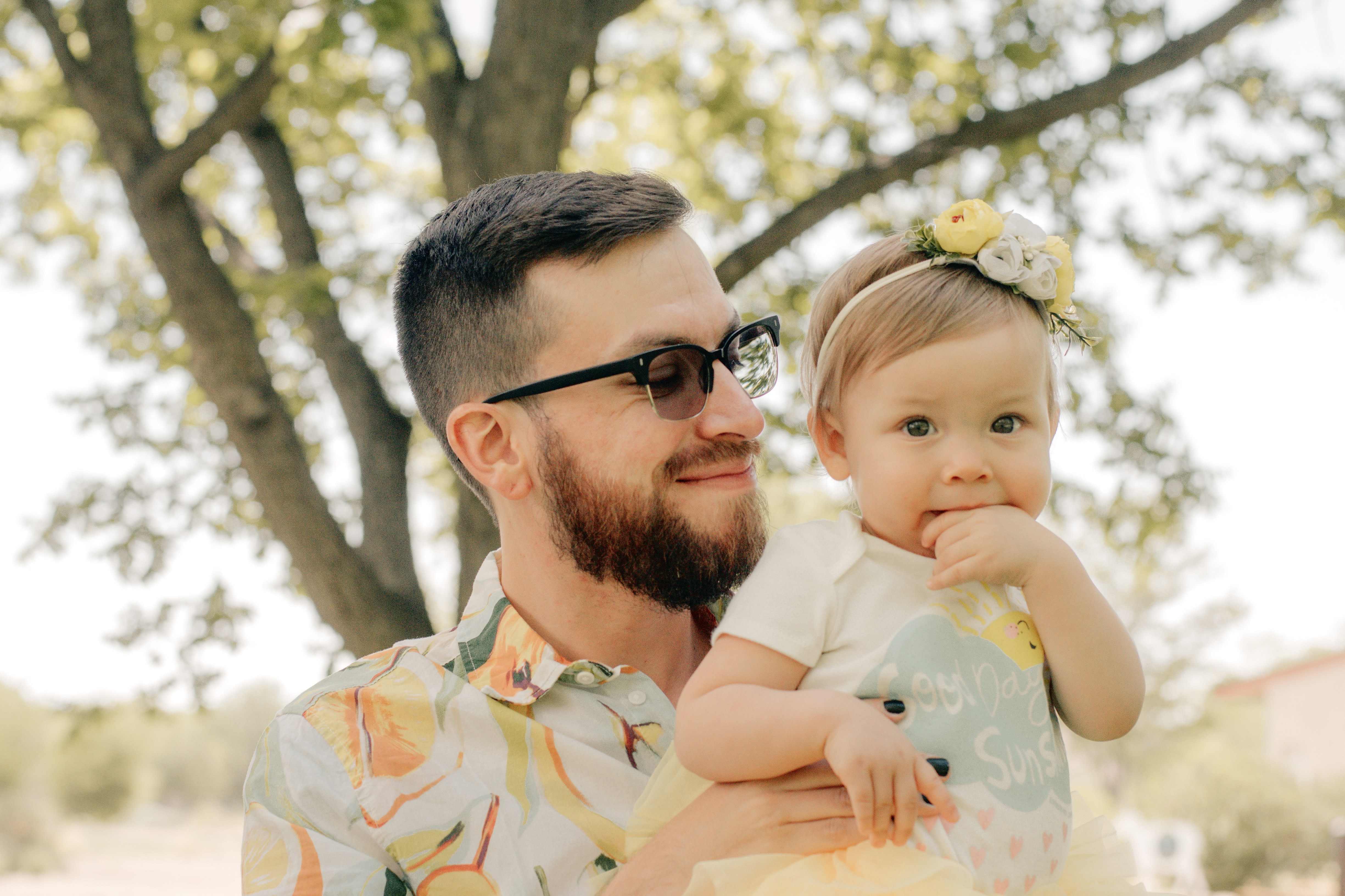 Me and my daughter when she turned one